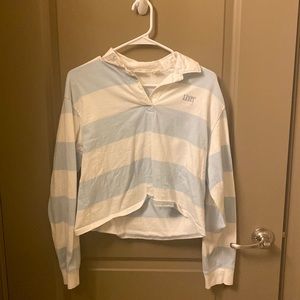 Levi’s Collar Baby Blue Striped Long-Sleeve